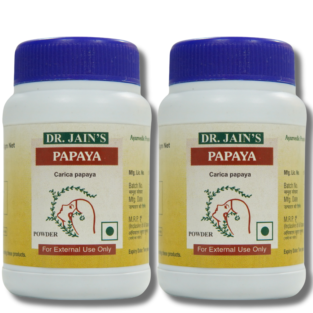 Papaya Powder, For Natural Glow, Acne-Free Skin, Rich In Vitamin C, 45g Each pack of 2