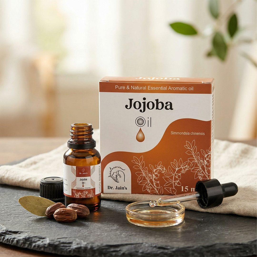 Jojoba Essential Oil for Aromatherapy & External Use, Lightweight Oil, 15 ml