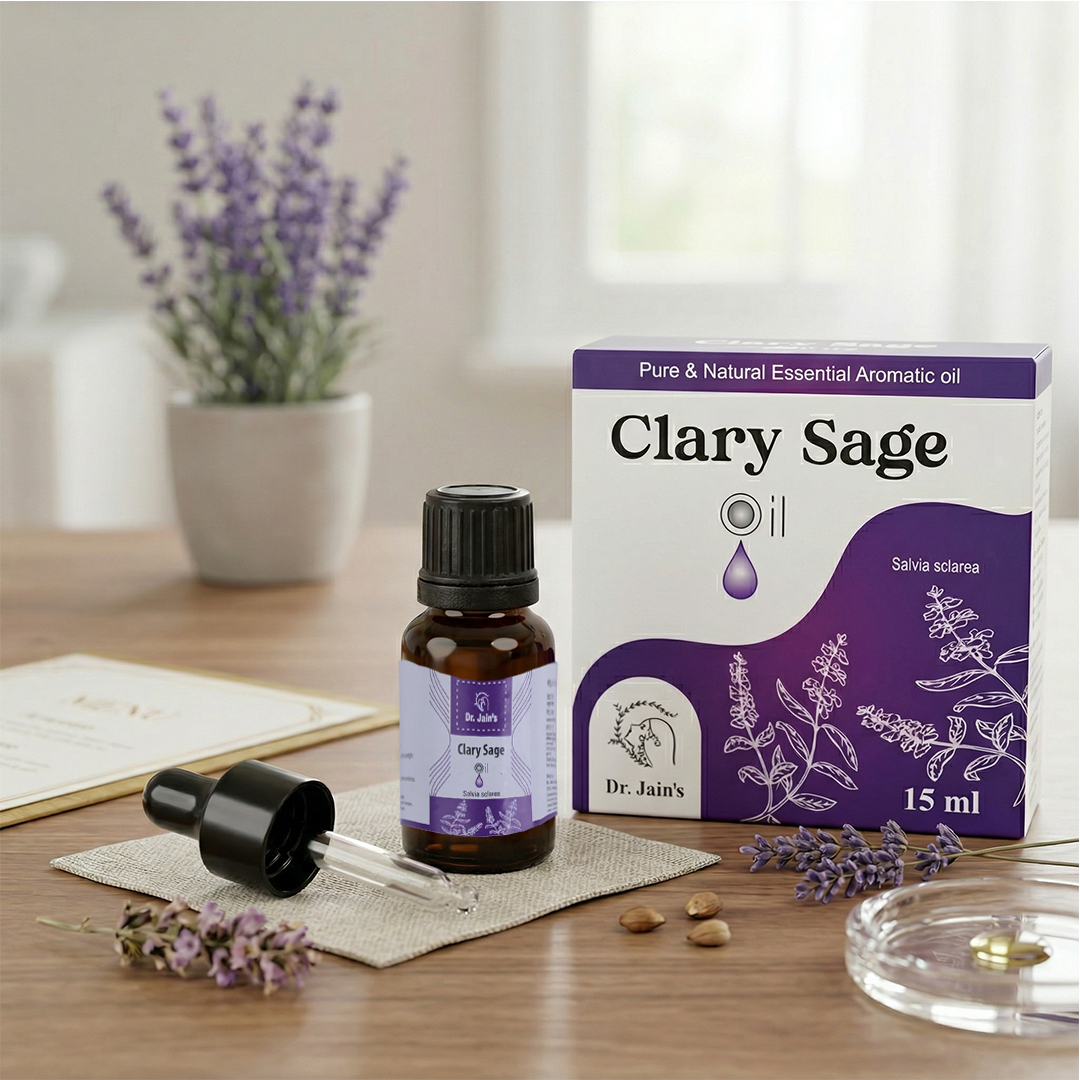 Clary Sage Essential Oil for Aromatherapy & External Use, Herbal Fragrance Oil, 15 ml
