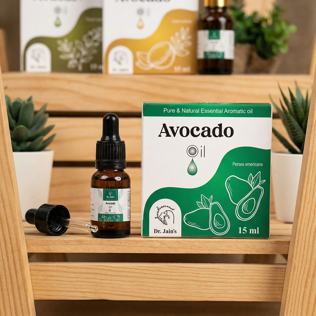 Avocado Essential Oil for Skin & Hair Care, Moisturizing & Nourishing Oil, Lightweight & Non-Greasy, 15 ml