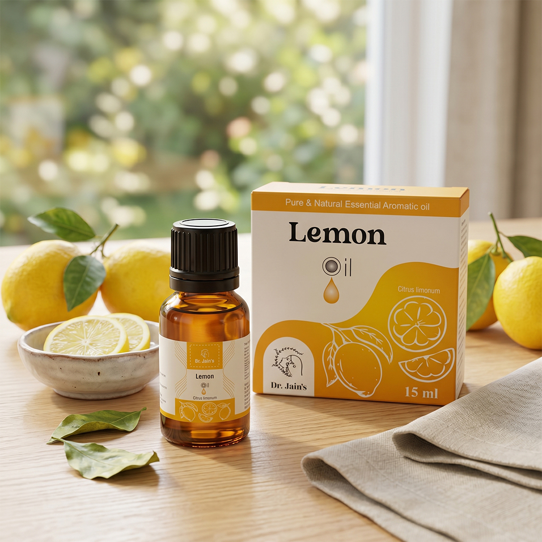 Lemon Essential Oil for Aromatherapy & External Use, Citrus Fragrance Oil, 15 ml