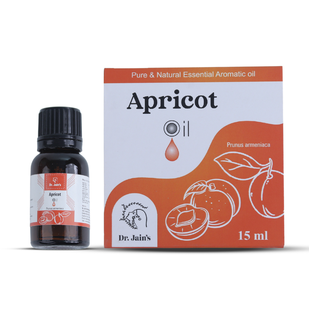 Apricot Essential Oil for Skin & Hair Care, Lightweight & Moisturizing Oil, Non-Greasy Formula, 15 ml