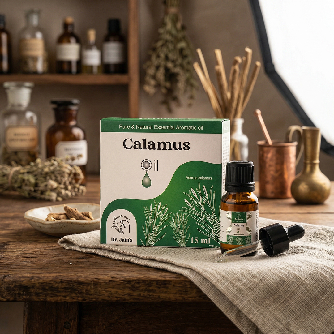 Calamus Essential Oil for Aromatherapy & External Use, Earthy Fragrance Oil, 15 ml