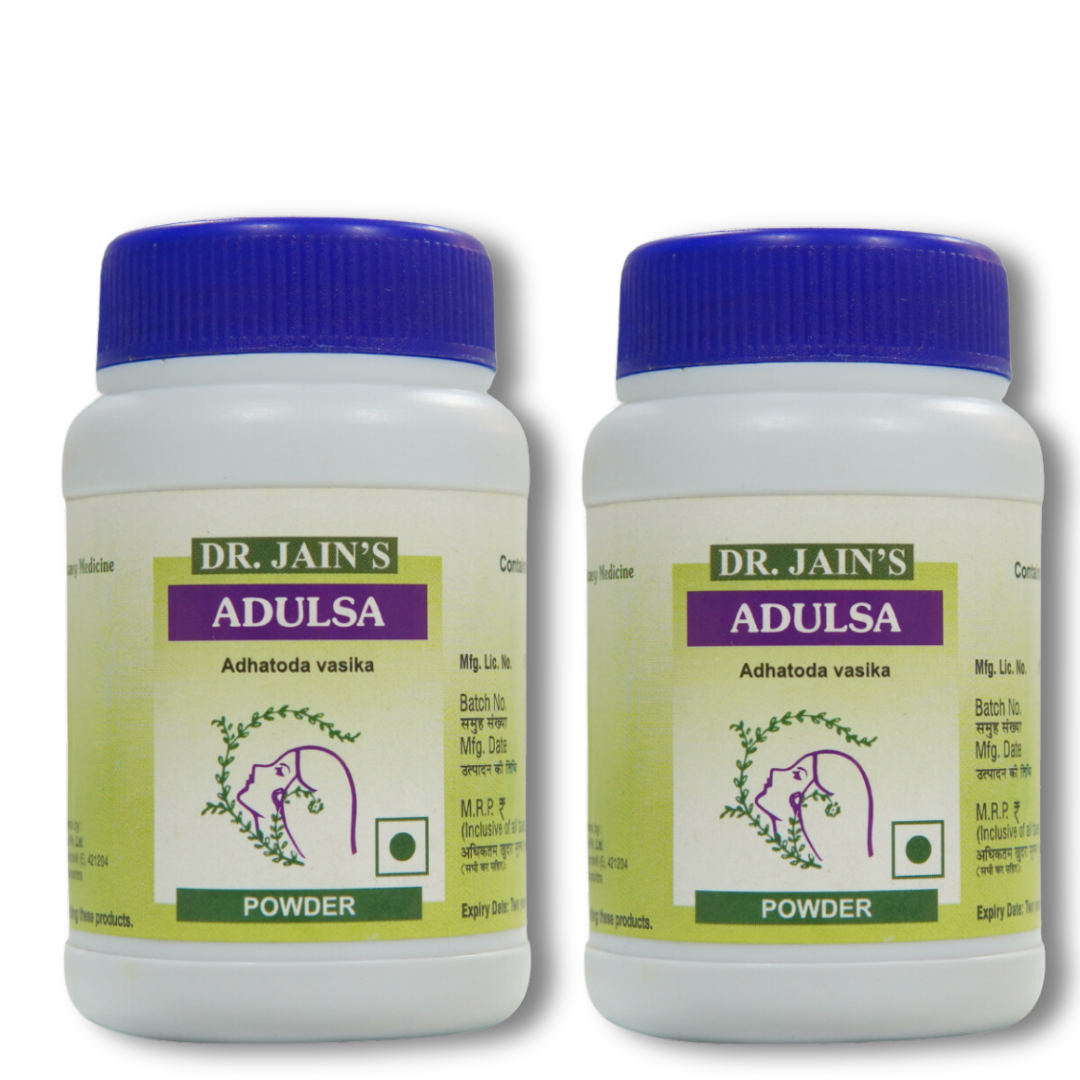 Adulsa Powder, Treats Cold & Cough, Provides Instant Relief, For Kids & Adults, 45g Each Pack of 2