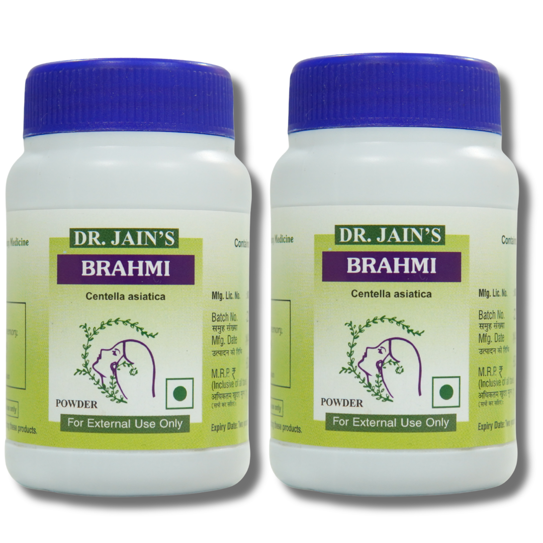 Brahmi Powder, Enhances Hair Growth, Sharpens Memory, Treats Sunburn, 45g Each pack of 2