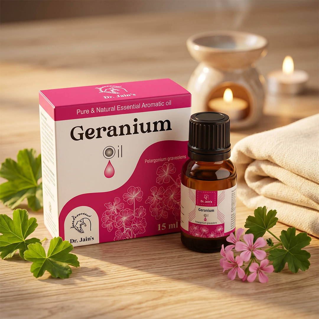 Geranium Essential Oil for Aromatherapy & External Use, Floral Fragrance Oil, 15 ml