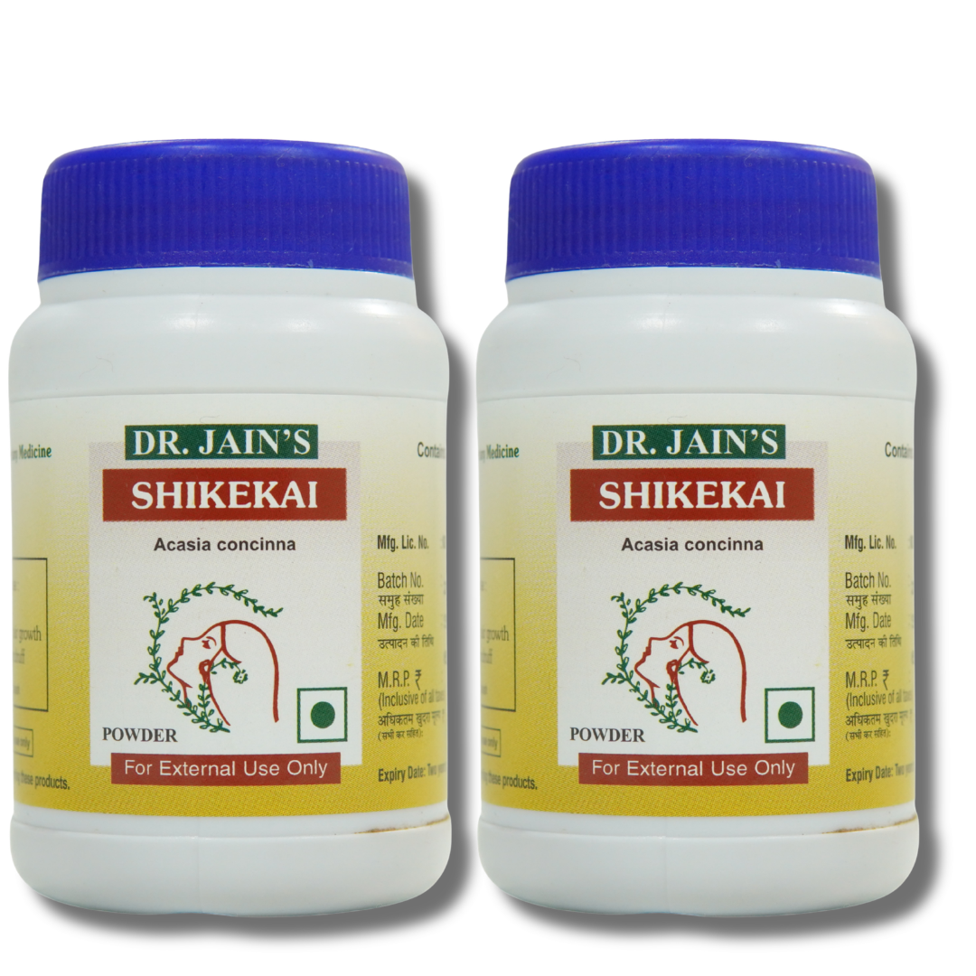 Shikekai Powder, Increase Hair Growth, Get Black & Shiny Hair, Use As Hair Shampoo, 45g Each pack of 2