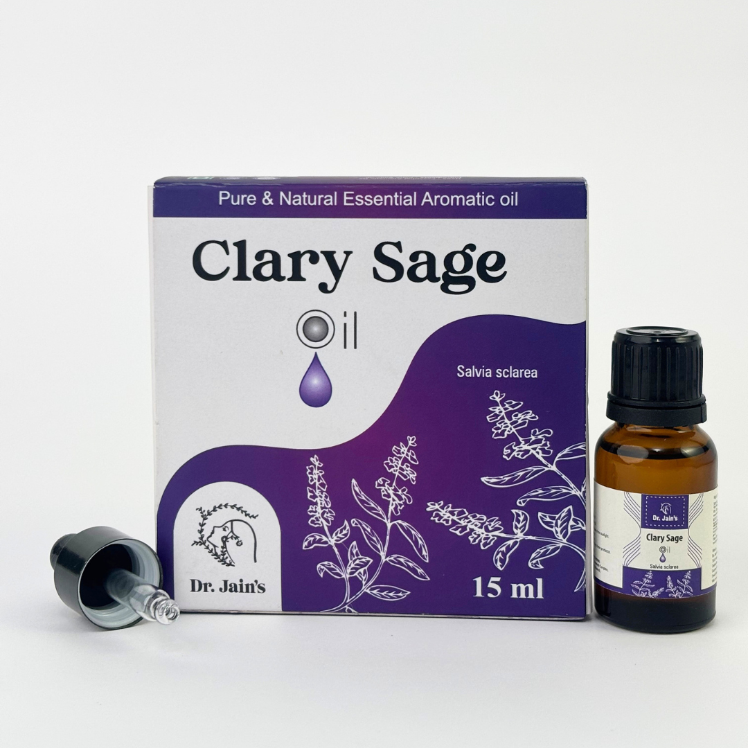 Clary Sage Essential Oil for Aromatherapy & External Use, Herbal Fragrance Oil, 15 ml