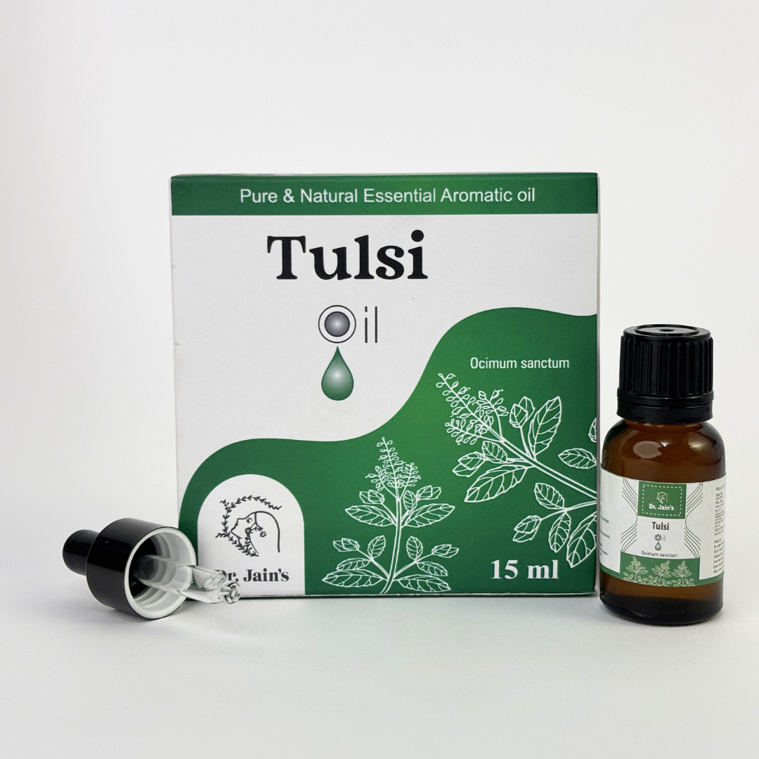 Tulsi (Holy Basil) Essential Oil for Aromatherapy & Diffuser | Natural Oil for Skin Care & Hair Care | 15ml